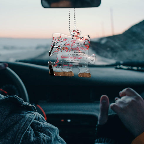 Memorial Car Charm for Rear View Mirror Accessories | A Limb Has Fallen Cardinal in Loving Memory Car Mirror Hanger for Loss of Loved Ones | Ornam...