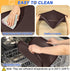 Silicone Pet Feeding Mat with Raised Edge, Dog Cat Bowl Mats for Food and Water, Pet Placemat for Floors Waterproof, 19” x 12” x 0.7” Brown...