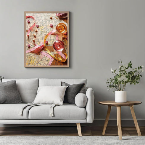 Posterizer 1 pcs-couple’s game night for a fun-filled Valentine’s Day poster-Romantic Art-Holiday Poster-Gift for Couples boyfriend girlfriend Hus...