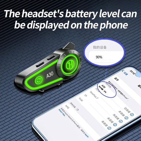 Motorcycle Helmet Speakers Helmet Bluetooth Headset Headphone Automatic Answer Music Control,120 Hours Playing time High Sound Quality System Ultr...