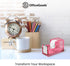 OfficeGoods Modern Acrylic Tape Dispenser - Non-Slip Rubber Holder Bottom- Appealing Design, Perfect for Home, School or Office Desk - Holds Small...
