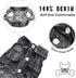 SILD Pet Clothes Dog Jeans Jacket Cool Blue Denim Coat Small Medium Dogs Lapel Vests Classic Hoodies Puppy Blue Vintage Washed Clothes (XS, Black)...
