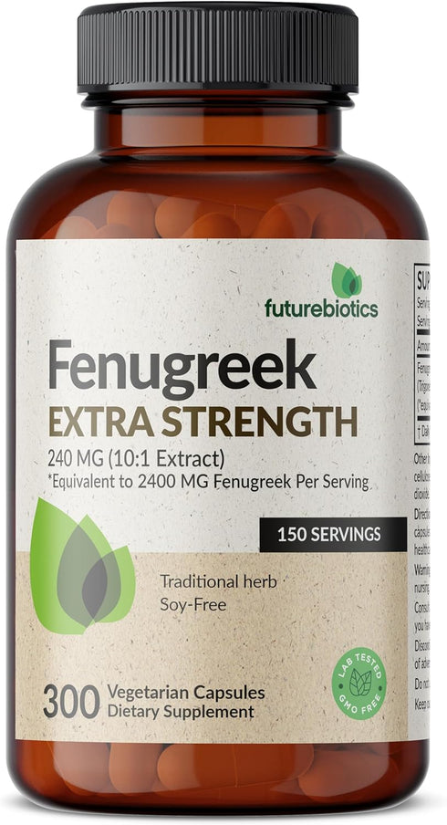 Futurebiotics Fenugreek Extra Strength 2400 MG Supports Overall Good Health & Well-being, Non-GMO, 300 Vegetarian Capsules...