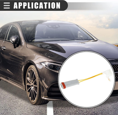 Motoforti Brake Pads Wear Sensor, for Mercedes-Benz CLS500 2006, Metal Plastic, 2115400717, Black Gray Red...