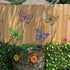 Kggetr Metal Butterfly Wall Decor - 4 Pack Outdoor Wall Art Hanging Decoration for Garden Yard Fence Patio Balcony,Gift for Mom Sisters Friends...