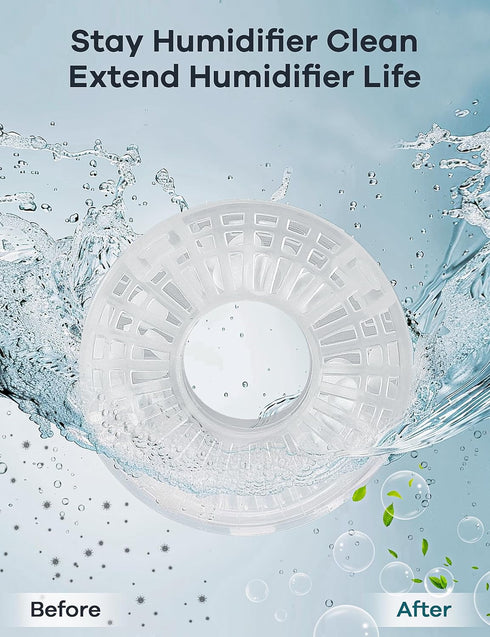 WELOV 10 Pack Humidifier Filters, Humidifier Tank Cleaner for Humidifiers, Vaporizers and Steamers...