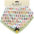 Baby Bib for Drooling and Teething with Pacifier or Teething Toy Attachment - ABC I Love You...