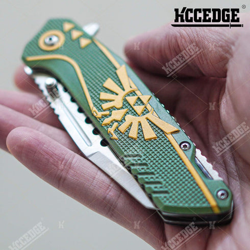 KCCEDGE BEST CUTLERY SOURCE EDC Pocket Knife Camping Accessories Hunting Knife Razor Sharp Edge Folding Knife for Camping Gear Survival Kit Tactic...