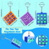 40 Pack Tic Tac Toe Keychain Mini Tic-Tac-Toe Keyholders Bulk Plastic Tic-Tac-Toe Games Keyrings for Boys Girls Birthday Party Favors Backpack Cli...