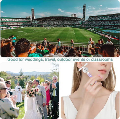 Handheld Mini Fan, Small Portable Pocket Fan, Creative Smiley Face Shaped Personal Fan Replaceable Battery Hand held Fan Cute Little Fan for Girls...