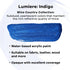 Jacquard Lumiere 2.25oz Fabric Paint Indigo - Metallic Paint for Fabric, Leather, Canvas, Paper and Wood - Light-bodied Metallic Acrylic Paint - L...