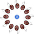 Popular Bath Aubury Collection, Shower Hooks, Burgundy...