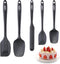 Silicone Spatula Set, 5 Pack Heat Resistant Silicone Rubber Spatula for Baking, Cooking and Mixing, Non Stick, BPA-Free, Dishwasher Safe (5Pack, B...