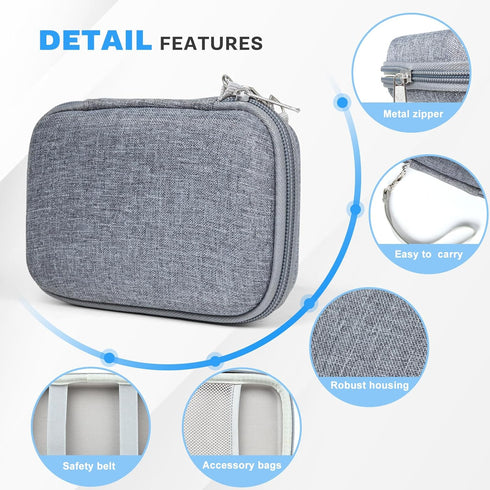 Travel Hard Case Compatible with UCOMX Nano/for Apple MagSafe Duo/for Iseyyox/for Rtops/for LISEN 3 in 1 Wireless Foldable Magnetic Charger, Easy ...