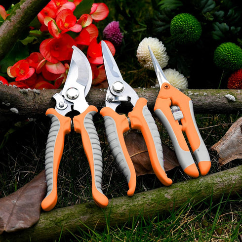 Pruning Shears,Garden Shears Bypass Hand Pruner Stainless Steel Gardening Scissor,Plant Shears Tree Cutter,Garden Clippers,Secateur Flower Trimmer...