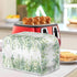 Toaster Cover Microwave Toaster Oven Grill Cover Compatible with 4 Slice Toaster Dust Protection Washable Stain Resistant Gift for Women, Leaf Gre...