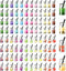 Hicarer 104 Pcs Milk Tea Charms Mini Colorful Bottle Charms Fruit Juice Pendant for DIY Jewelry Craft Earring Keychain...