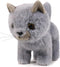 Ice King Bear Fluffy Little Cat Stuffed Animal Small Plush Toy 6 Inches (Gray)...