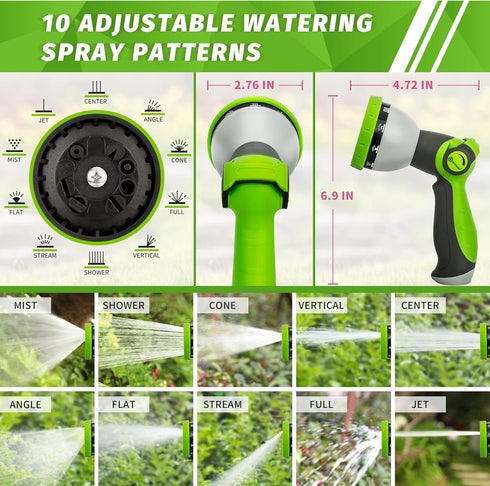 AUTOMAN Garden Hose Nozzle - 2 Pack, Thumb Control Sprayer, Slip-Resistant Water Nozzle, Extra 4 Washers, for Watering Plants Lawn & Garden, Clean...