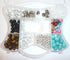 DIY Beading Stretch Cord Kit, All The Supplies to Make The 5 Bracelets Shown, Beading Kit, Jewelry Making, Build Your Own Bracelet, Crafts (Assort...