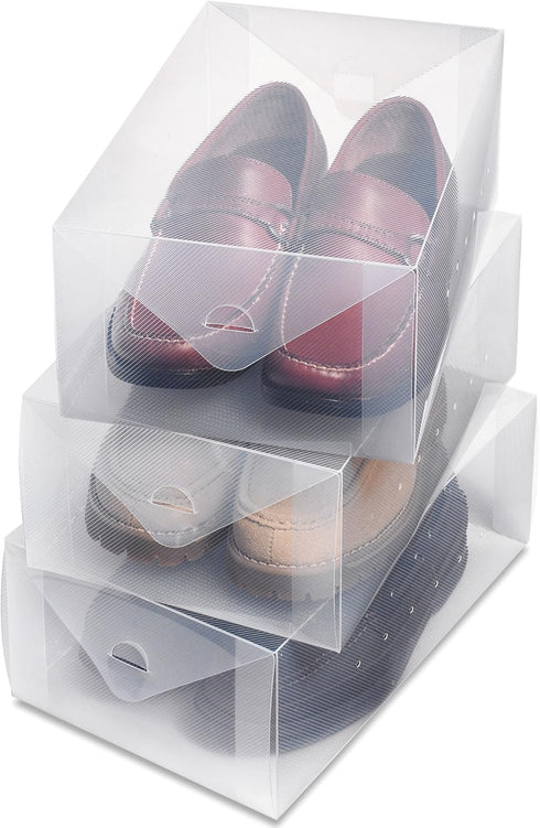Whitmor Clear Vue Men's Shoe Box, S/3...