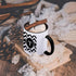 3dRose mug_222082_4 Black and white chevron monogram initial T - Two Tone Black Mug, 11oz...