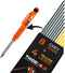 THORVALD 12 Leads Carpentry Pencil - Incl. 8 Grey + 4 Yellow - Strong 2.8 mm Leads for Mechanical Pencils/Wood - Metal - Concrete - Tile...