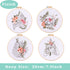 4p Embroidery starter kit with Abstract art patterns and instructions, DIY adult beginner cross stitch kits, including 2 plastic embroidery hoop, ...
