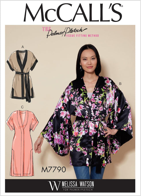 McCall's Pattern M7790 ZZ Misses' Jacket and Belt by Melissa Watson, Size L-XL-XXL...