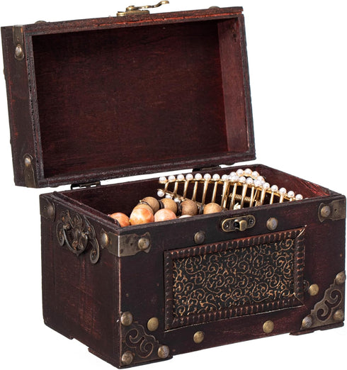 Rustic Studded Index/Recipe Card Box with Antiqued Latch (Large)...