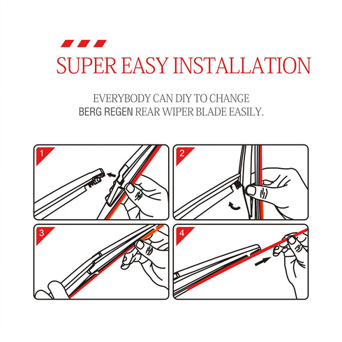 11 inch Rear Wiper Blade Replacement forJeep Grand Cherokee 2022-2014 /Kia Rio 2022-2012Soul 22-10 Sorento 15-10 /Chevy HHR 11-06 /Hyundai Accent ...