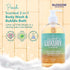 Blossom Layered In Luxury 2-in-1 Scented Body Wash & Bubble Bath with Hyaluronic Acid, Liquid Bath Gel Body Cleanser with Pump for Dry, Sensitive ...