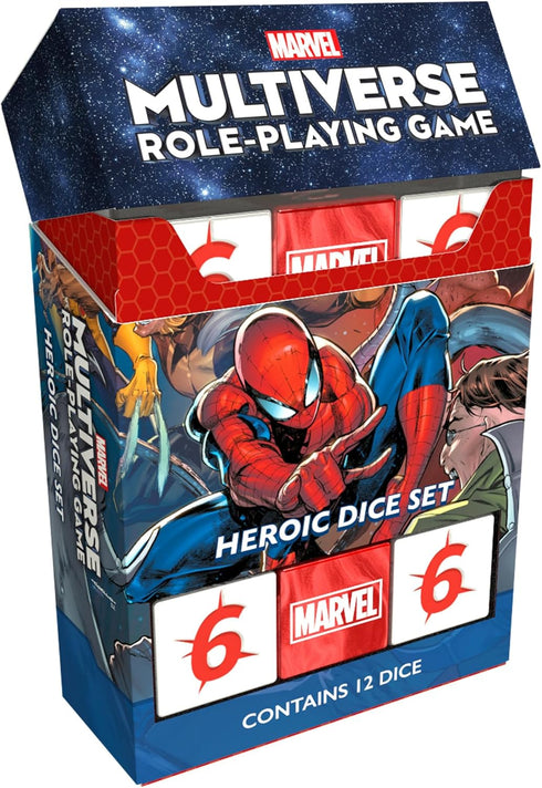 Marvel Multiverse Role-Playing Game Heroic DICE Set Acrylic Dice for Immersive Experience, Official Game Accessory for The Marvel Multiverse RPG -...