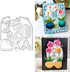 Blooming Orchid Metal Die Cuts, Flowers Leaves Plant Vase Flower Cutting Dies Cut Stencils for DIY Scrapbooking Album Embossing Paper Dies Card Ma...