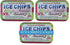 ICE CHIPS Xylitol Candy Tins (Sour Cherry, 3 Pack) 5.28 oz total - Includes BAND as shown...