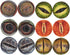 10 Pairs 35mm Glow in The Dark Glass Dinosaur Eyes Round Dome Glass Cabochons Flatback for DIY Craft Clay Animal Lizard Eyes...
