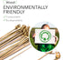 Bamboo Skewers for Appetizers 6" 100 Pcs - Wooden Cocktail Picks - Fancy Toothpicks for Parties...