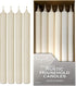 Hyoola 10 Inch Dinner Candles - 12 Pack - Wool White Tall Unscented Rustic Long Burning Candle Sticks...