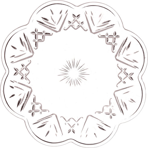 Godinger Lead Crystal Set of 4 Dublin Canape Plates...