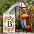Fall Monogram Letter B Garden Flag Maple Leaves Sunflower Pumpkin 12x18 Inch Double Sided for Outside Family Last Name Initial Yard Flag Seasonal ...