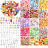 150Pcs Miniature Food Drinks Bottles Dollhouse Accessories 1:12 Mini Stuff Things Toy Set Dollhouse Pretend Kitchen Play Game Tiny Baking Hamburge...