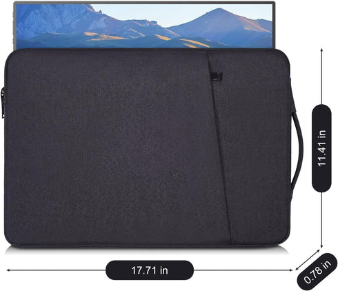 18-18.5 Inch Portable Monitor Case Sleeve for InnoView aimuonos UPERFECT Ingnok Motyeowe VisionOwl Lasitu COOLHOOD Usparkle EVICIV HONGO,Laptop No...