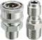 RIDGE WASHER Pressure Washer Adapter Set, 3/8 Inch Quick Connect to Male Thread Fitting, 5000PSI...