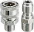 RIDGE WASHER Pressure Washer Adapter Set, 3/8 Inch Quick Connect to Male Thread Fitting, 5000PSI...