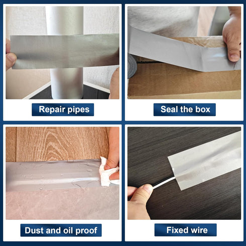 Duct Tape Silver Heavy Duty 2.36 Inches x 108 Feet x 11 Mil No Residue Strong Adhesive Industrial Grade Duct Tape Tearable for Indoor or Outdoor U...