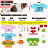 10 Pcs Guinea Pig Stuff Includes 5 Cute Mini Hats Cozy Hand Knitted Hat with Adjustable Strap and 5 Guinea Pig Clothes Small Animal Vest Sweater f...