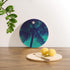 Society6 Nature Magik Palm Trees Summer Turquoise Cutting Board, 11.5", Blue...
