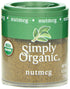 Simply Organic Nutmeg Ground Organic, Mini Spice, 0.53 Ounce (Pack of 6)...