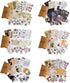 180Pcs Vintage Scrapbook Stickers Set, Junk Journal Sticker Supplies Kit, Antique Retro Natural Collection, Diary Journal Embellishment Supplies W...