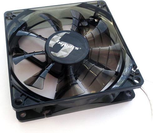 Bgears 90 mm 2 Ball Bearing High Speed High Performance Fan, Translucent Black (b-PWM 90 Black 2ball)...